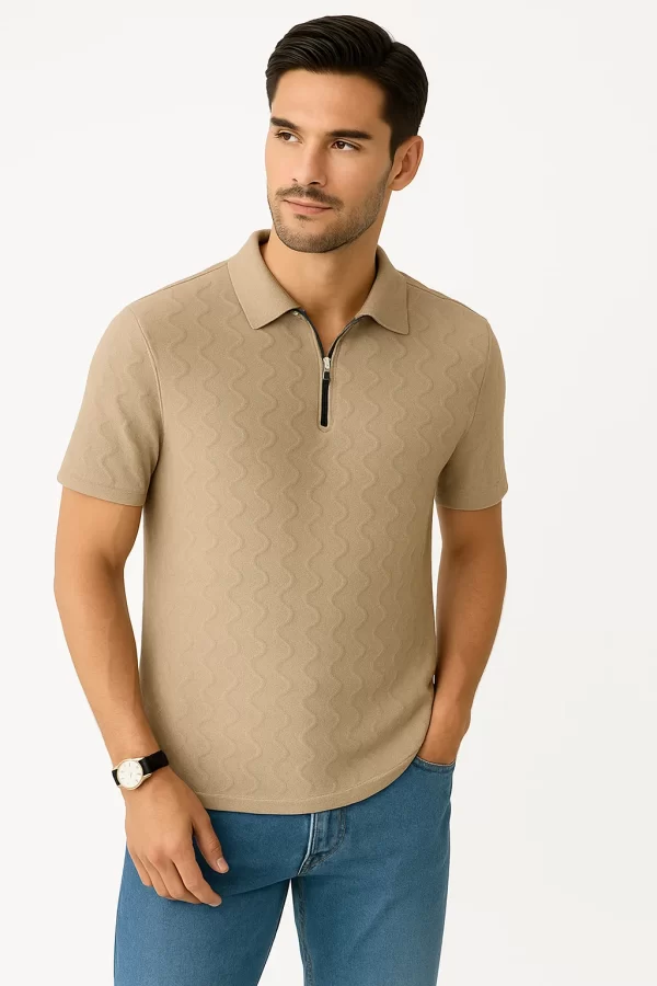 polo tshirt textured